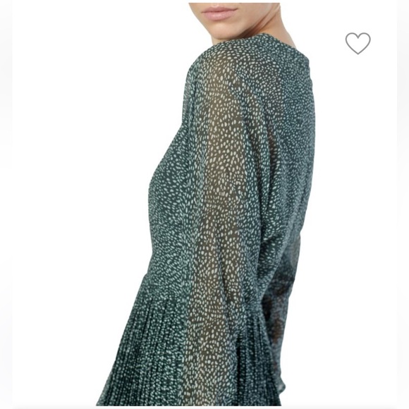 Joie Garonne Batwing-Sleeve Printed Silk Dress - Picture 4 of 14